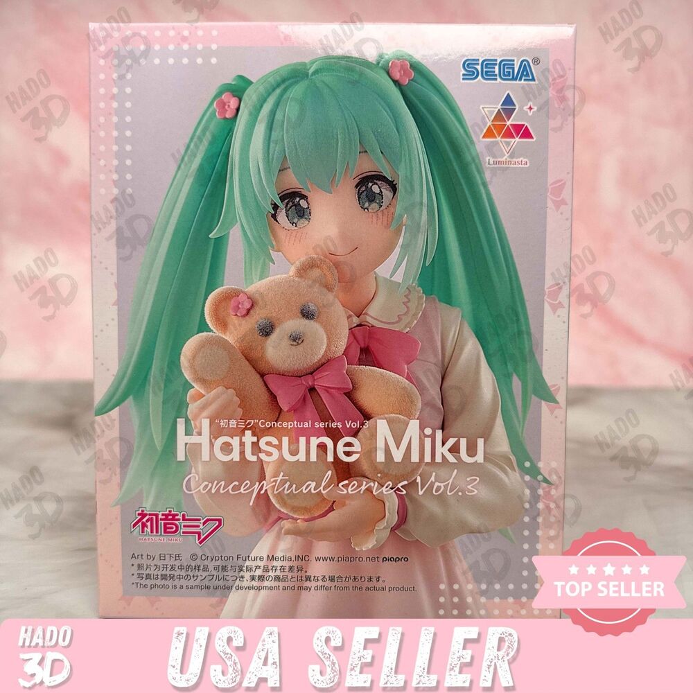 Hatsune Miku Conceptual Series Vol.3 Bear Miku Luminasta Figure SEGA Vocaloid
